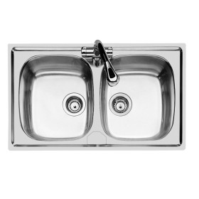 Lavello da Cucina Foster 2 Vasche 86x50 cm