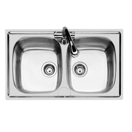 Lavello da Cucina Foster 2 Vasche 86x50 cm