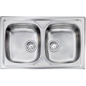 Lavello da Cucina CM 2 Vasche 79x50 cm