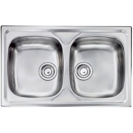 Lavello da Cucina CM 2 Vasche 79x50 cm
