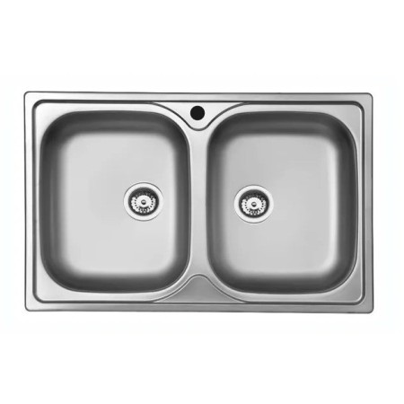 Lavello da Cucina 2 Vasche 79x50 cm