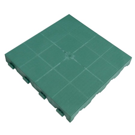 Piastrella Autobloccante Chiusa Verde 40x40 cm