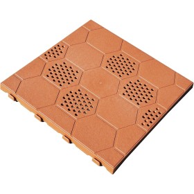 Piastrella Autobloccante Drenante Cotto 40x40 cm