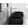Miscelatore monocomando lavabo alto serie Siena nero 2