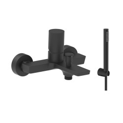 Miscelatore monocomando vasca serie Siena nero