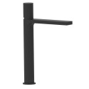 Miscelatore monocomando lavabo alto serie Siena nero