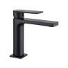 Miscelatore monocomando lavabo serie Sassari nero