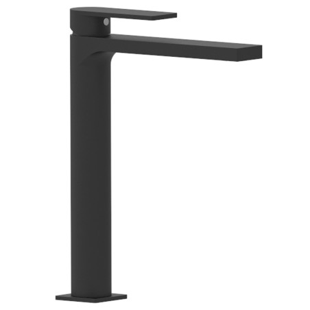 Miscelatore monocomando lavabo alto serie Sassari nero