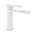 Miscelatore monocomando lavabo serie Sassari bianco