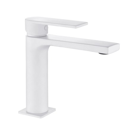 Miscelatore monocomando lavabo serie Sassari bianco
