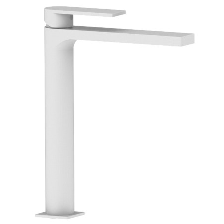Miscelatore monocomando lavabo alto serie Sassari bianco