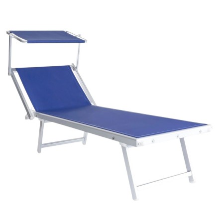 Lettino Prendisole con Schienale Freak Blu