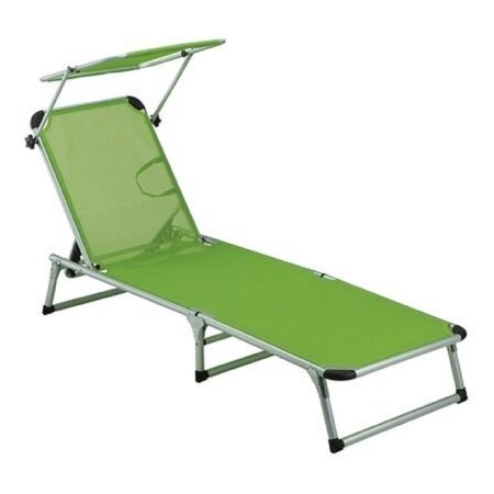 Lettino Prendisole Pieghevole e Reclinabile Lime