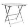 Tavolo da Giardino in Legno 60x80 cm Bianco