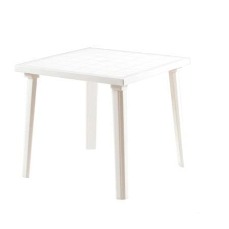 Tavolo da Giardino Bianco 80x80 cm