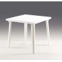 Tavolo da Giardino Bianco 80x80 cm 2