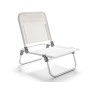Sedia a Sdraio Pieghevole Bianco Crema