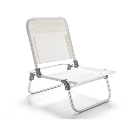 Sedia a Sdraio Pieghevole Bianco Crema