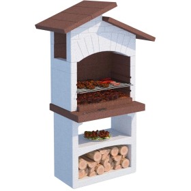 Barbecue Fisso in Muratura con Cappa Vasto 81x55x168 cm