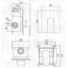 Scheda tecnica miscelatore monocomando incasso doccia serie Bologna