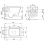 Scheda Tecnica Vaso Igienico Quadro Sospeso serie Madula