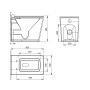 Scheda Tecnica Vaso Igienico Quadro a Pavimento Filo Parete serie Madula