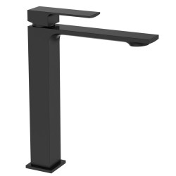 Miscelatore monocomando lavabo alto serie Bologna nero