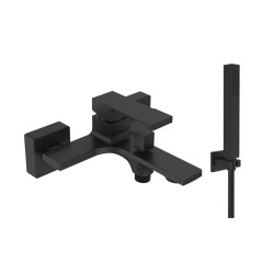 Miscelatore monocomando vasca serie Bologna nero