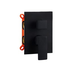 Miscelatore monocomando incasso con deviatore serie Bologna nero