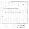 Scheda tecnica miscelatore monocomando lavabo serie Venezia