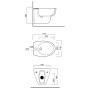 Scheda Tecnica Bidet Sospeso serie Azul