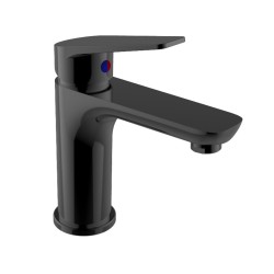 Miscelatore monocomando lavabo serie Napoli nero
