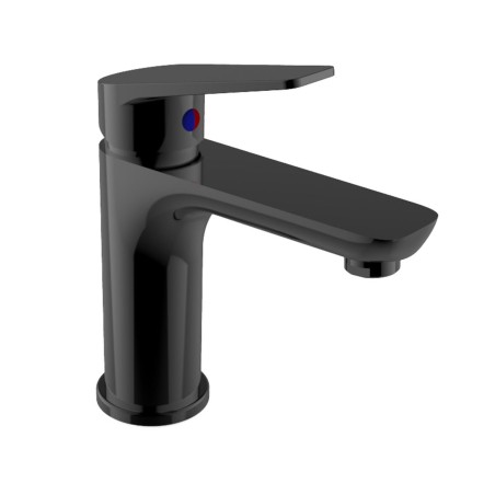 Miscelatore monocomando lavabo serie Napoli nero