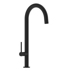 Miscelatore monocomando cucina serie Doppo nero opaco