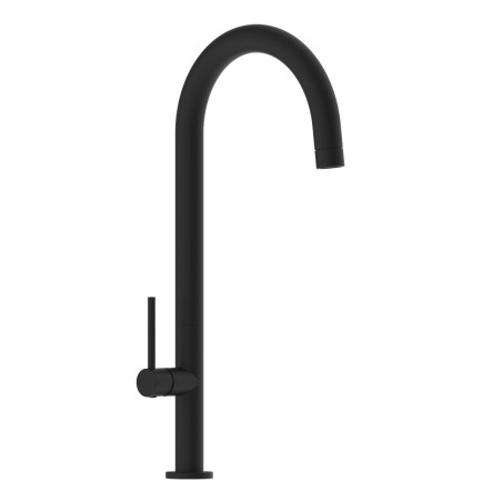 Miscelatore monocomando cucina serie Doppo nero opaco