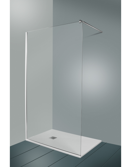 Walk-in Pannello Laterale Per Doccia 120cm Sp 8 mm