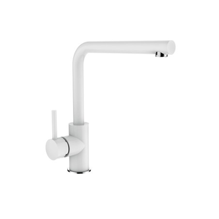 Miscelatore monocomando cucina serie Nainty bianco