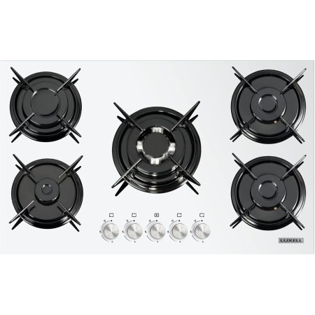 Piano Cottura Luxell 75 cm Vetro Bianco