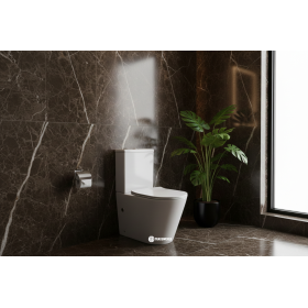 Vaso Monoblocco Tondo Filo Muro serie Zada 3